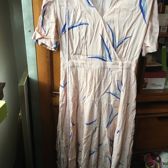 ba&sh Blush and Cobalt Midi Dress - Picture 5 of 8